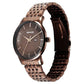 Sonata Wedding Quartz Analog Brown Dial Stainless Steel Strap Watch For Men 77153qm02