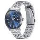 Sonata Wedding Edit Quartz Analog with Date Blue Dial Stainless Steel Strap Watch For Men 77166sm01