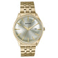 Sonata Wedding Edit Quartz Analog with Date Golden Dial Stainless Steel Strap Watch For Men 77166ym01