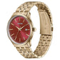 Sonata Wedding Edit Quartz Analog with Date Red Dial Stainless Steel Strap Watch For Men 77166ym02