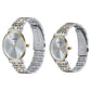 Sonata Wedding Edit Quartz Analog with Date Silver Dial Stainless Steel Strap Watch For Pair 7716787086bm01