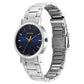 Sonata Classic Quartz Analog Blue Dial Silver Stainless Steel Strap Watch for Men ns7987sm06w / 7987sm06w