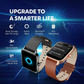 Titan Traveller with 4.52 cm AMOLED Display, BT Calling, India's First FitVerse Smartwatch with Blue Leather Strap 90166AP02