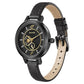 Sonata Unveil Black Dial Women Watch With Leather Strap nr8141nl03 / 8141nl03