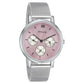 Sonata Multifunctions Pink Dial Women Watch With Metal Strap np8164sm03 / 8164sm03