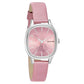 Sonata Linnea Pink Dial Women Watch With Leather Strap NS8173SL01