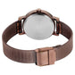 Sonata Quartz Analog Brown Stainless Steel Strap for Women 8174QM02