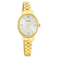 Sonata Classic�Gold Silver Dial Metal Strap Watch for Women NS8179YM01