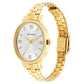 Sonata Classic�Gold Silver Dial Metal Strap Watch for Women NS8179YM01