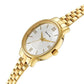 Sonata Classic�Gold Silver Dial Metal Strap Watch for Women NS8179YM01