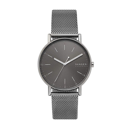 Signatur Three-Hand Gray Steel Mesh Watch SKW6577