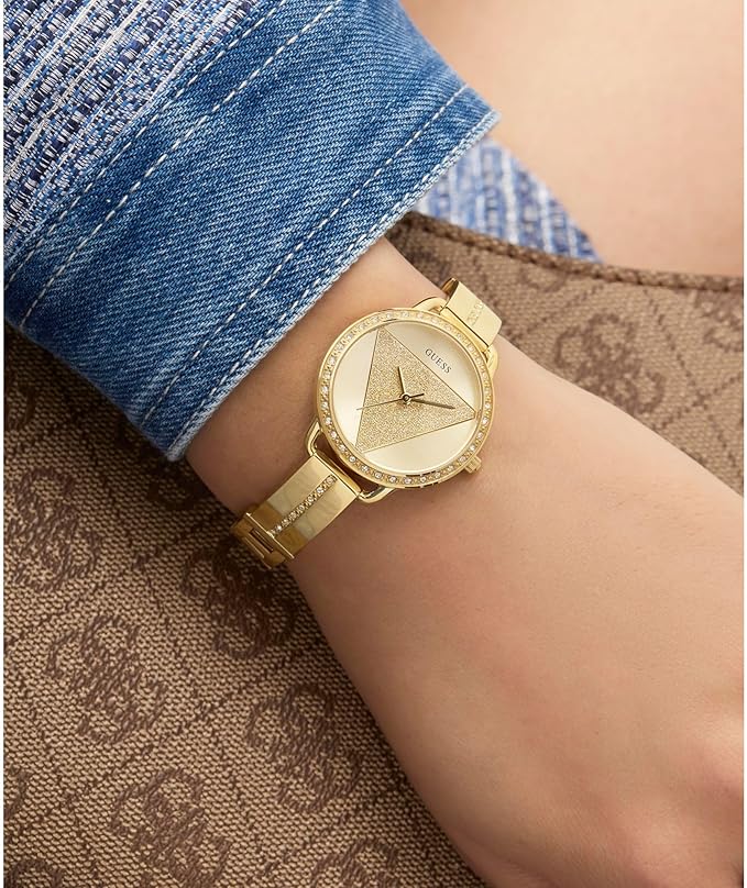 GUESS TRI BELLINI Ladies Gold Tone Analog Watch GW0914L2