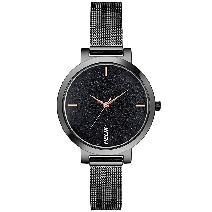 helix Analog Black Dial Women's Watch - TW041HL22