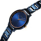 Sonata Blush Quartz Analog Blue dial Stainless Steel Strap Watch for Women 87050km04