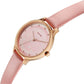 Sonata Blush Quartz Analog Pink dial Leather Strap Watch for Women 87050wl04