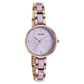 Sonata Wedding Edit Quartz Analog Purple Dial Stainless Steel With Acetate Strap Watch For Women 87064kd03