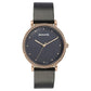 Sonata Quartz Analog Black Dial Black Leather Strap Watch For Women 87066wl01