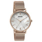 Sonata Wedding Bling Quartz Analog Brown Dial Rose Gold Stainless Steel Strap Watch for Women  87050WM12