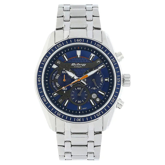 Titan Octane Blue Dial Stainless Steel Strap Watch NP90077KM02 (DF821)