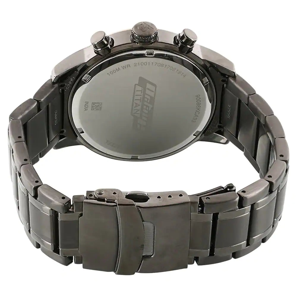 Titan octane black online dial watch