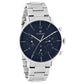 Titan Quartz Multifunction Blue Dial Stainless Steel Strap Watch for Men NS90102SM01 / 90102SM01