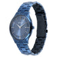 Titan Classique Slimline Watch with Blue Dial & Blue Stainless Steel Strap NQ90142QM01