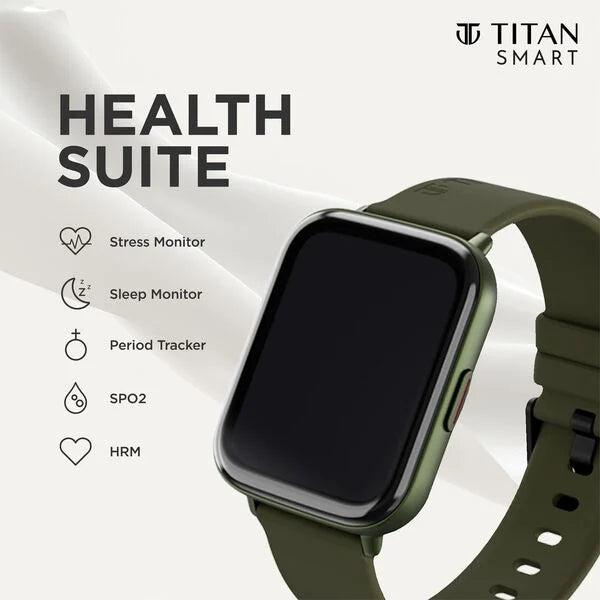 Titan Smart 2 Watch Silicone Green Strap watch for Unisex 90155ap03