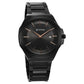 Titan Classic Slim Quartz Analog with Date Black Dial Stainless Steel Strap Watch for Men 90167NM01