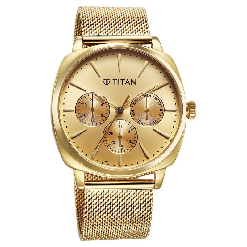 Titan mesh strap watch sale