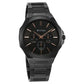 Titan Classic Slim Multifunction Quartz Multifunction Black Dial Stainless Steel Strap Watch For Men 90198NM01