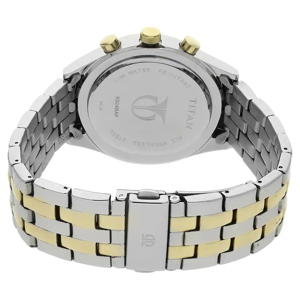 Silver Dial Multicoloured Stainless Steel Strap Watch NP9324BM01 (D121A)