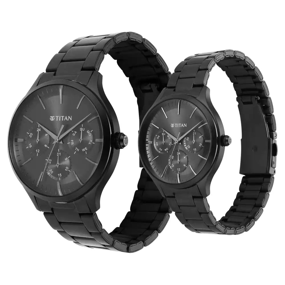 Bandhan Black Dial Stainless Steel Strap Watch 9400494204NM01