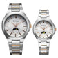 Titan Bandhan Quartz Analog Silver Dial Two Toned Stainless Steel Strap Watch For Couple 9400994209km01