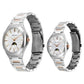 Titan Bandhan Quartz Analog Silver Dial Two Toned Stainless Steel Strap Watch For Couple 9400994209km01