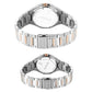 Titan Bandhan Quartz Analog Silver Dial Two Toned Stainless Steel Strap Watch For Couple 9400994209km01