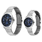 Titan Bandhan Quartz Analog with Date Blue Dial Silver Stainless Steel Strap Watch For Couple 9401194211sm01