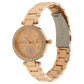 Titan Rose Gold Dial Stainless Steel Strap Watch NN95023WM01