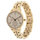 Titan Purple Rose Gold Dial Quartz Multifunction Stainless Steel Strap Watch for Women NR95040WM01