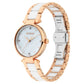 Titan White Mother-of-Pearl Dial Ceramic & Metal Strap Watch NP95061WD04 (DK802)