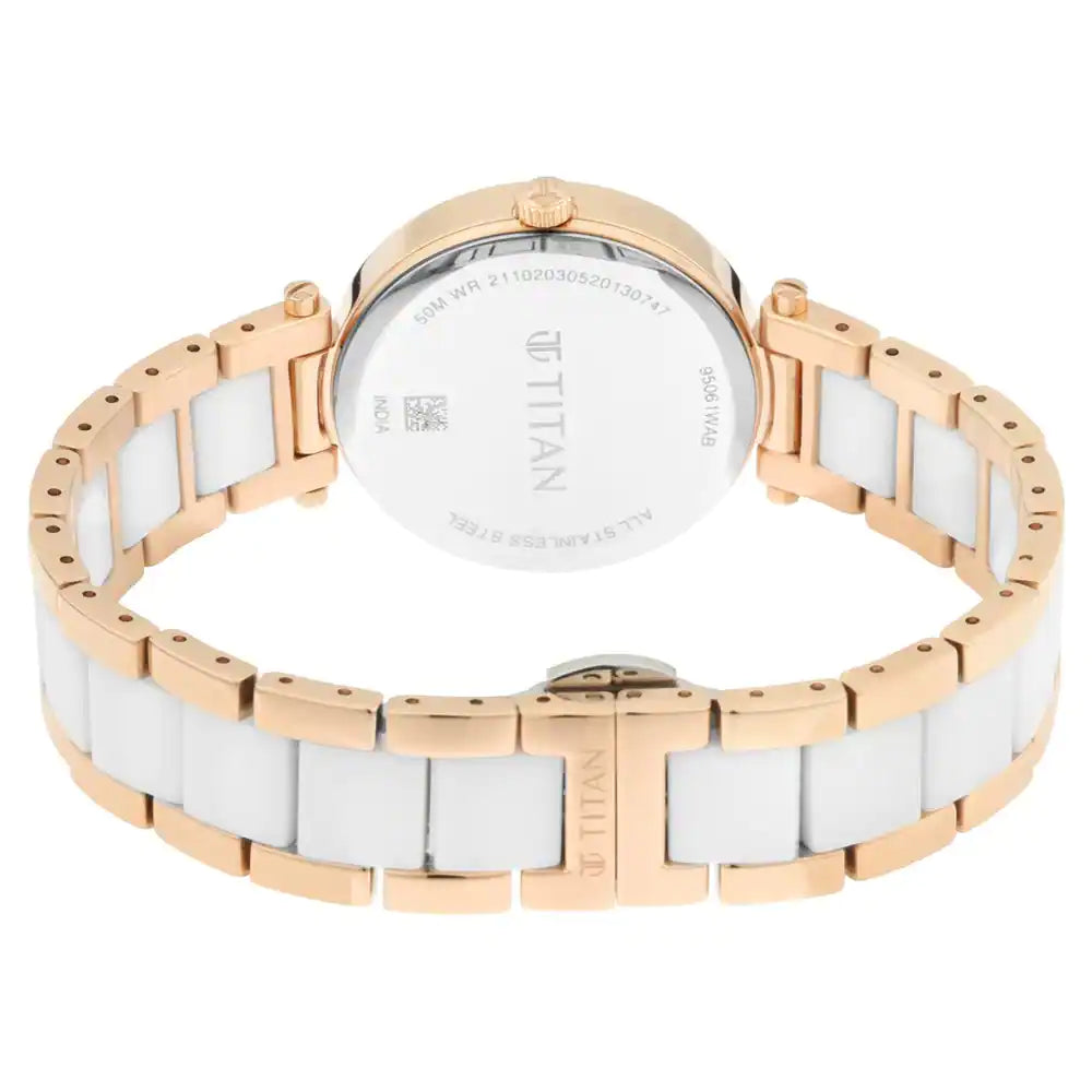 Titan white ceramic discount watches for ladies