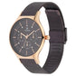 Titan Workwear Watch with Brown Dial & Metal Strap NP95067KM01