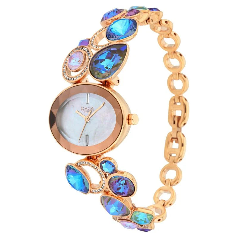 Titan Raga Moments Of Joy Mother of Pearl Dial Women Watch With Metal Strap NS95126WM01F