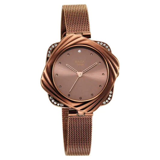 Raga Moments of Joy Watch with Brown Dial & Brass Strap NR95139QM02 / NS95139QM02