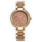 Titan Acetate Mother Of Pearl Quartz Multifunction Hybrid Strap Watch for Women 95187KD03