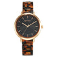 Titan Purple Acetate Quartz Analog Black Dial Brass & Acetate Strap Watch for Women 95188KD01 / NS95188KD01