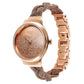 Titan Raga Delight Rose Gold Dial Stainless Steel Strap Watch 95204WM01