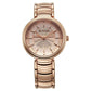 Titan Aura Quartz Analog Rose Gold Dial Rose Gold Stainless Steel Strap Watch for Women 95240WM01