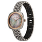 Titan Aura Quartz Analog Titanium Mother of Pearl Dial Titanium Stainless Steel Strap Watch for Women 95241KM02