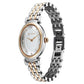 Titan Aura Quartz Analog Silver Dial With Two Toned Stainless Steel Strap Watch For Women 95242KM01