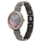 Titan Aura Quartz Analog Titanium Mother of Pearl Dial Titanium Stainless Steel Strap Watch for Women 95243KM01